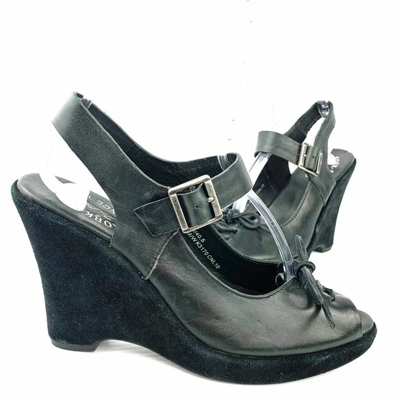 KORK-EASE Bellevue Peep Toe Wedges - Picture 9 of 12